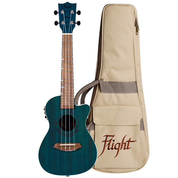 Flight DUC380 CEQ Topaz Elektroakustische Konzert-Ukulele